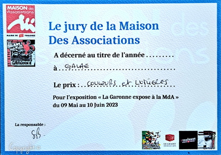 Prix Couleurs et Lumières, Garonne Expose, Toulouse (31)